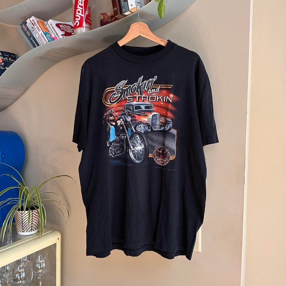 Vintage Smokin and Trokin 3D Emblem Shirt